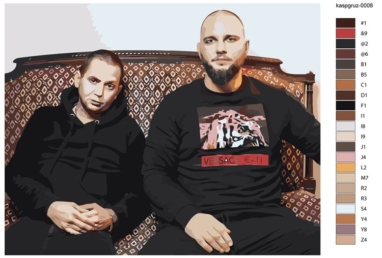 Картина по номерам «Рэп-группа Каспийский груз: Брутто и ВесЪ 6» — картинка 2