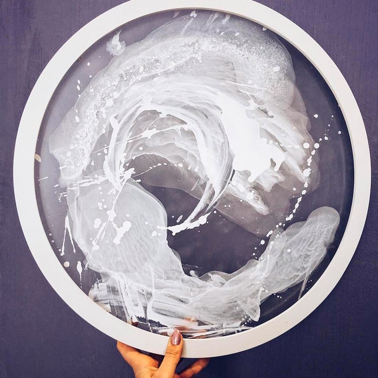 Алкогольные чернила белые 15 мл, Kamenskaya Ink — картинка 3