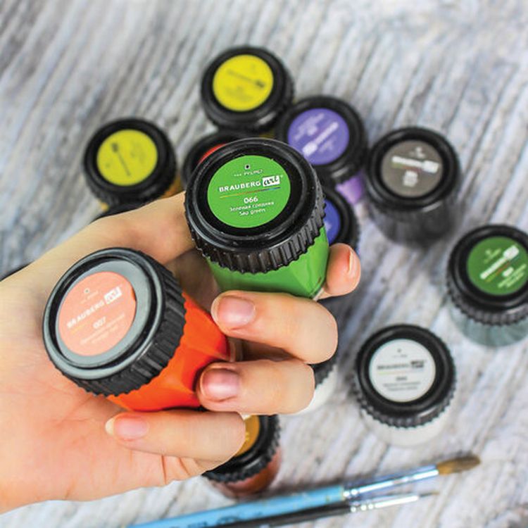 Гуашь художественная Brauberg ART CLASSIC, набор 16 цветов в баночках по 22 мл — картинка 13