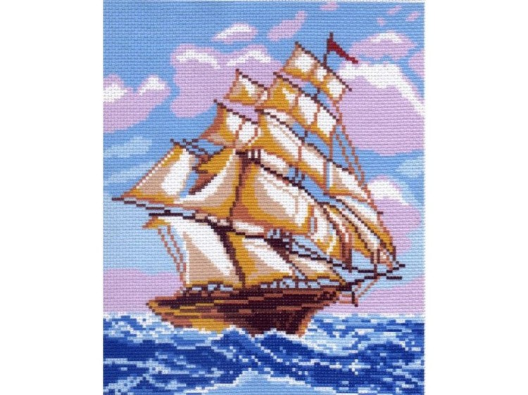 Рисунок на канве «На всех парусах»