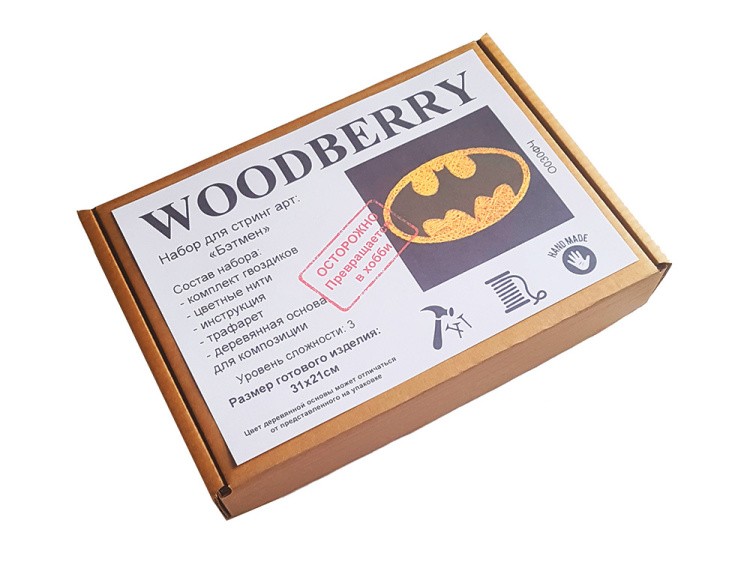 Набор для творчества STRING ART «Бэтмен» — картинка 4