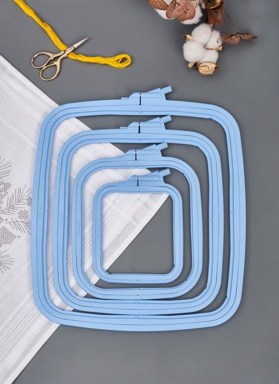 Пяльцы пластиковые прямоугольные с винтом №4, 25х28 см, Nurge — картинка 3