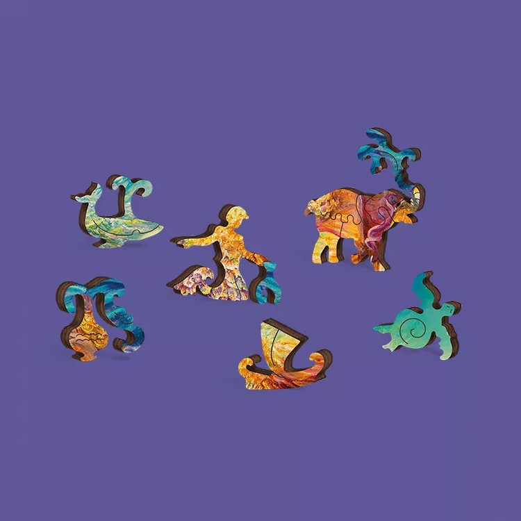 Деревянные пазлы DAVICI «Знак зодиака. Водолей» — картинка 4