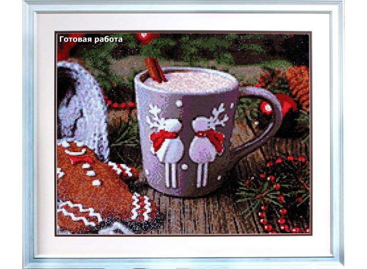 Алмазная вышивка «Какао с корицей» — картинка 2