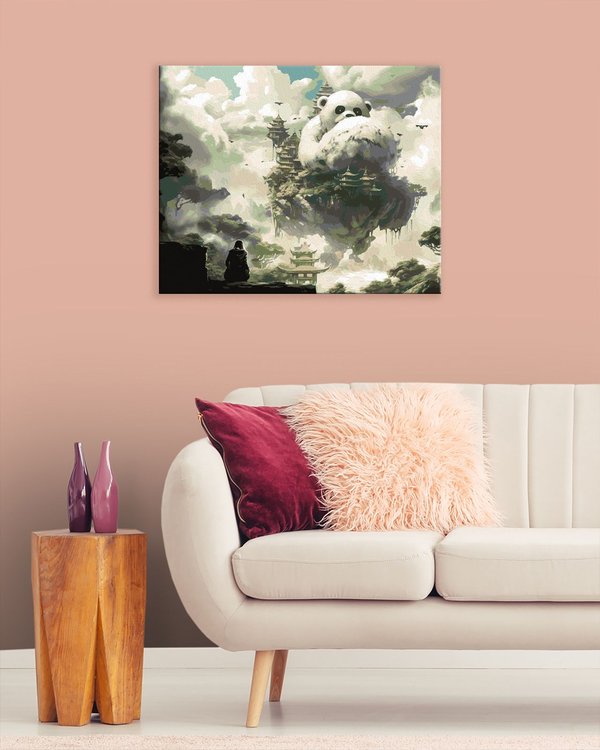 Картина по номерам «Божество панда - хранитель города» — картинка 3