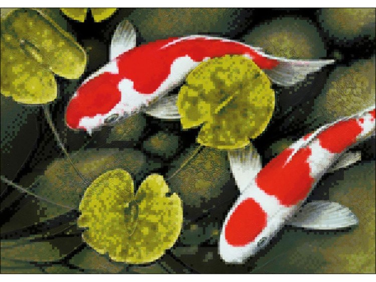 Алмазная вышивка «Карпы» — картинка 2