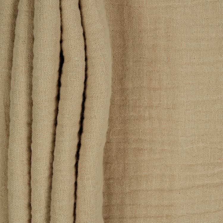 Ткань Муслин, 1 м х 130 см, 125 г/м², цвет: бежевый, TBY — картинка 2