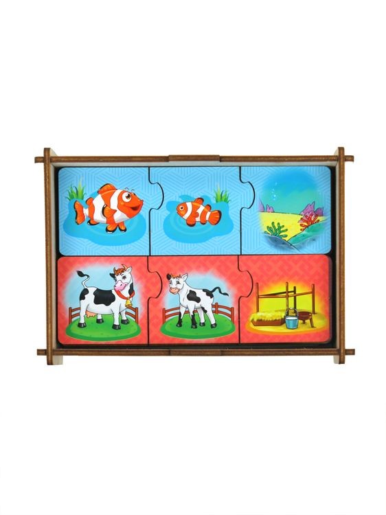 Пазл-набор «Мама, малыш, жилище» — картинка 3