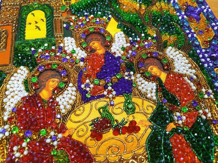 Набор вышивки хрустальными камнями «Святая Троица» — картинка 9