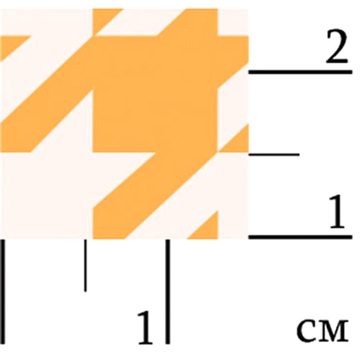 Ткань для пэчворка «БАБУШКИН СУНДУЧОК», 50x55 см, 140 г/м2, 100% хлопок, цвет: БС-13 гусиная лапка, ярко-желтый, Peppy — картинка 2
