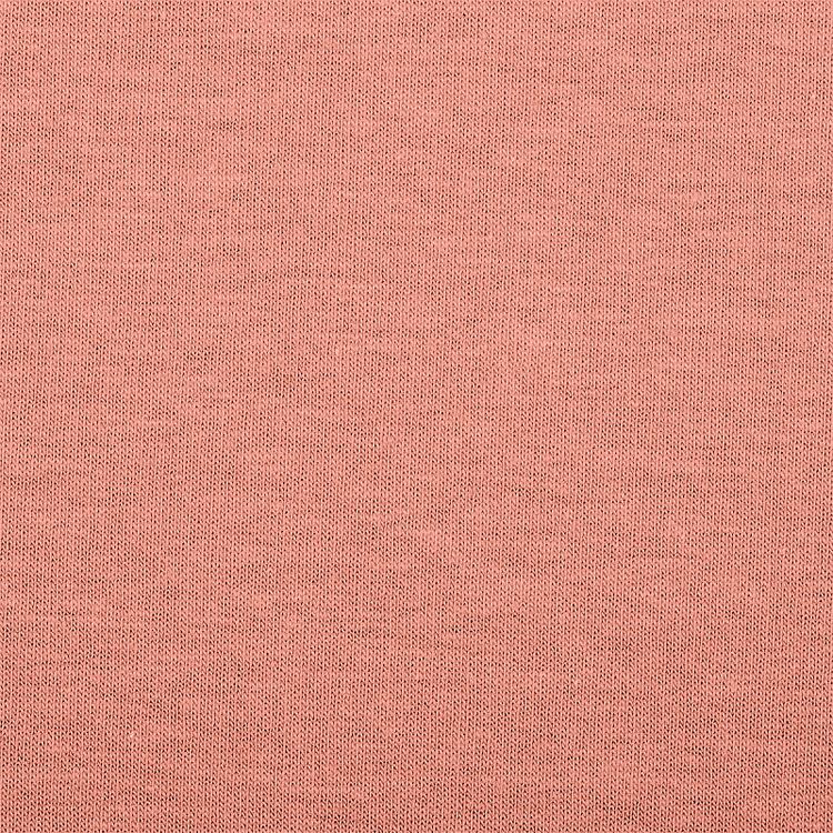 Ткань трикотаж Футер 2х нитка, петля, с лайкрой, 6 м, ширина 180 см, 230 г/м2, пенье, цвет: пудра, TBY — картинка 2