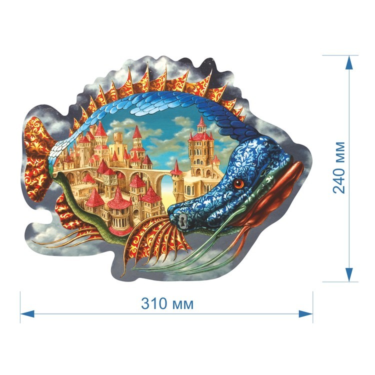 Деревянные пазлы DAVICI «Обитаемая рыба» — картинка 2
