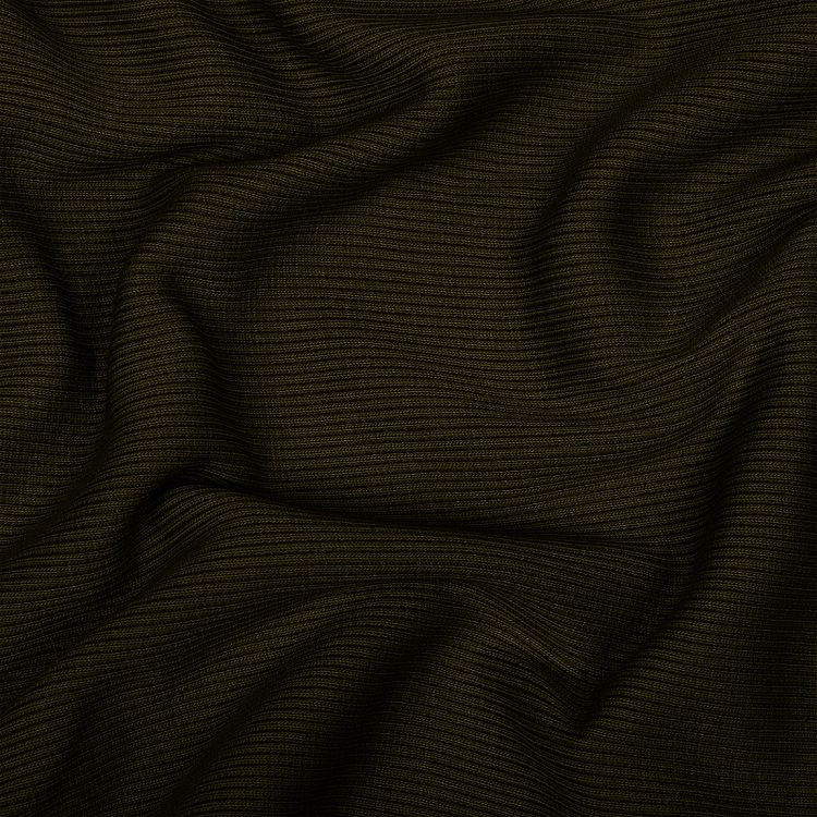 Ткань трикотаж Кашкорсе с лайкрой, 3 м x 120 см, 350 г/м², цвет: темный хаки, TBY — картинка 2