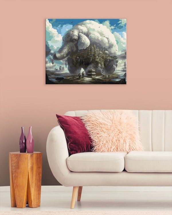 Картина по номерам «Дух слона, хранителя города» — картинка 3
