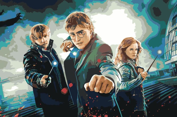 Картина по номерам «Гарри Поттер, Рон и Гермиона 2»