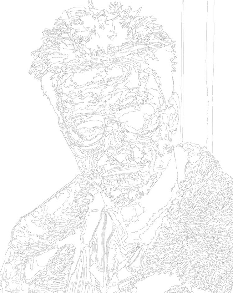 Картина по номерам «Бойцовский клуб: Тайлер арт, Брэд Питт» — картинка 3