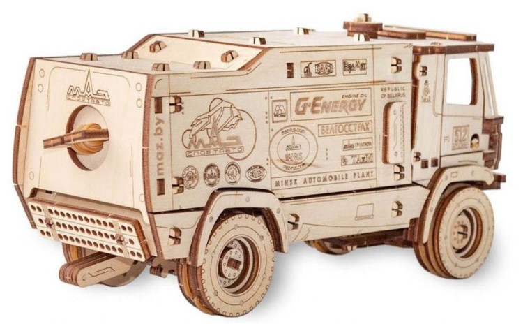 Конструктор из дерева «МАЗ-5309RR 1:30», Eco Wood Art — картинка 2