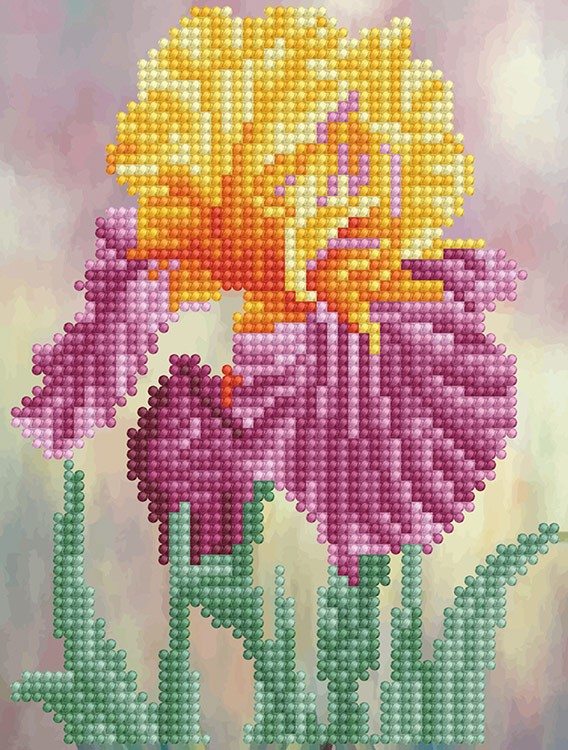 Алмазная вышивка-открытка «Ирис» — картинка 2