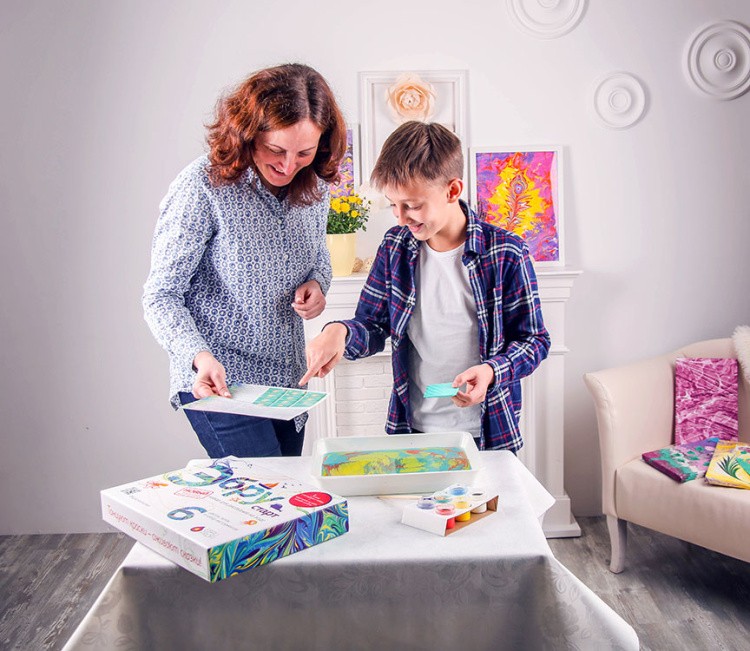 Набор для эбру «Старт» 6 цветов, Эбру-Профи — картинка 9