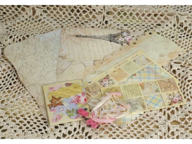 Набор для скрапбукинга «Париж и розочки - Фотоальбом mini» — картинка 2