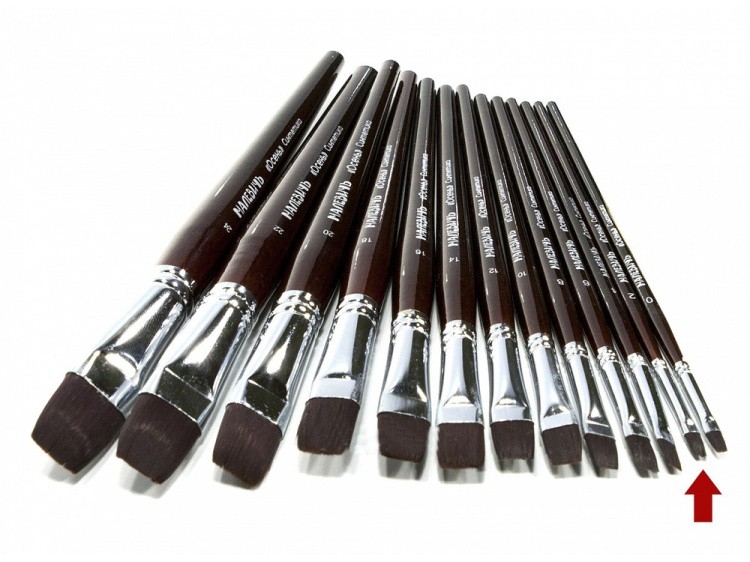 Кисть синтетическая «Осень» плоская №2 — картинка 3