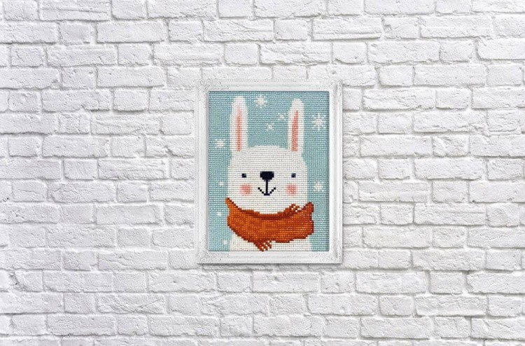 Алмазная вышивка «Снежный зайчик» — картинка 3