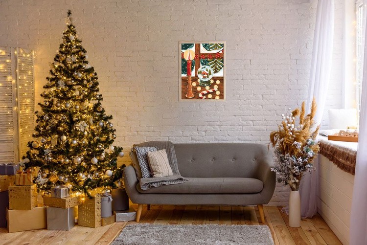 Картина по номерам «Рождество у окна» — картинка 4