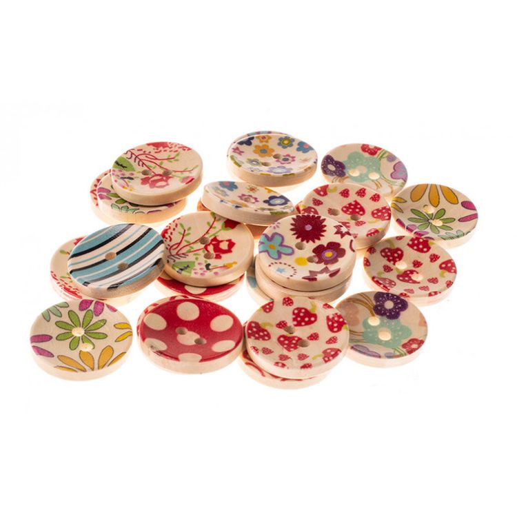 Пуговицы декоративные «Карнавал», 25 шт., 2 см, цветные — картинка 2