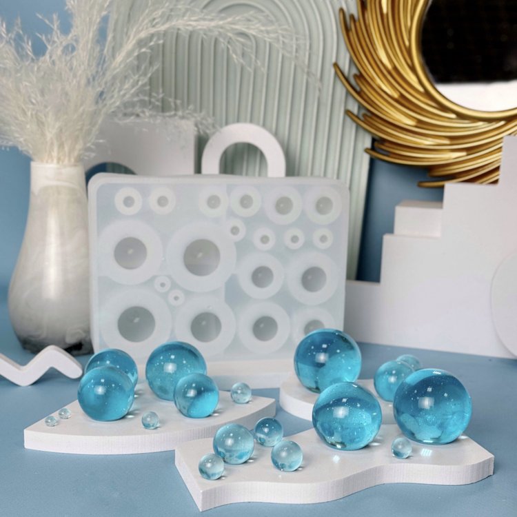 Силиконовый молд - Шары, 10 размеров, 1 шт. — картинка 5