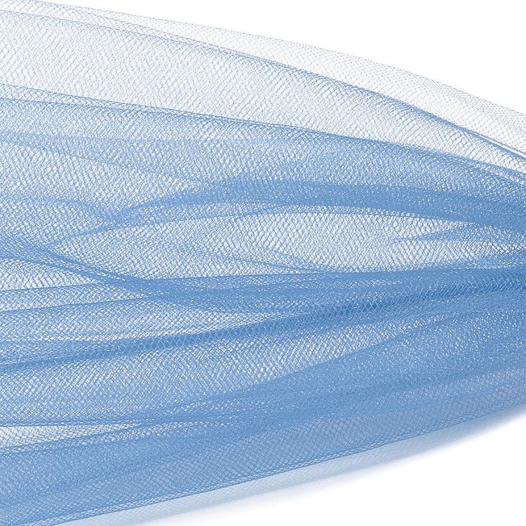 Фатин Kristal средней жесткости, блестящий, 5 м, ширина 300 см, цвет: светло-голубой — картинка 2