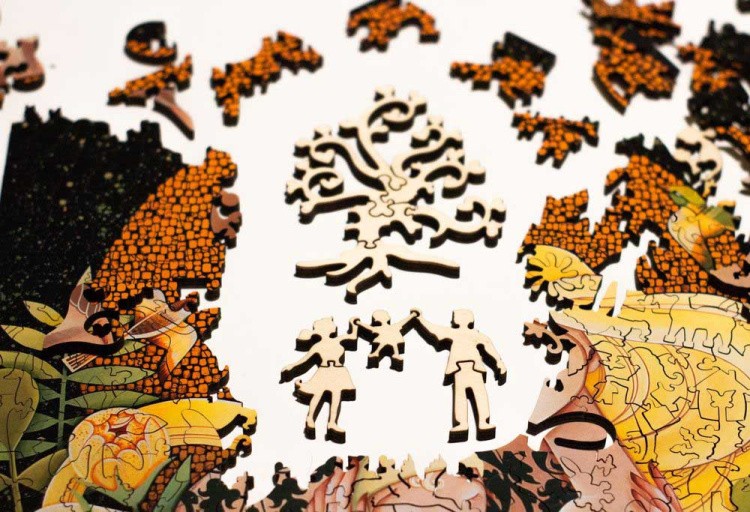 Деревянные пазлы DAVICI «Золотое солнце» — картинка 7