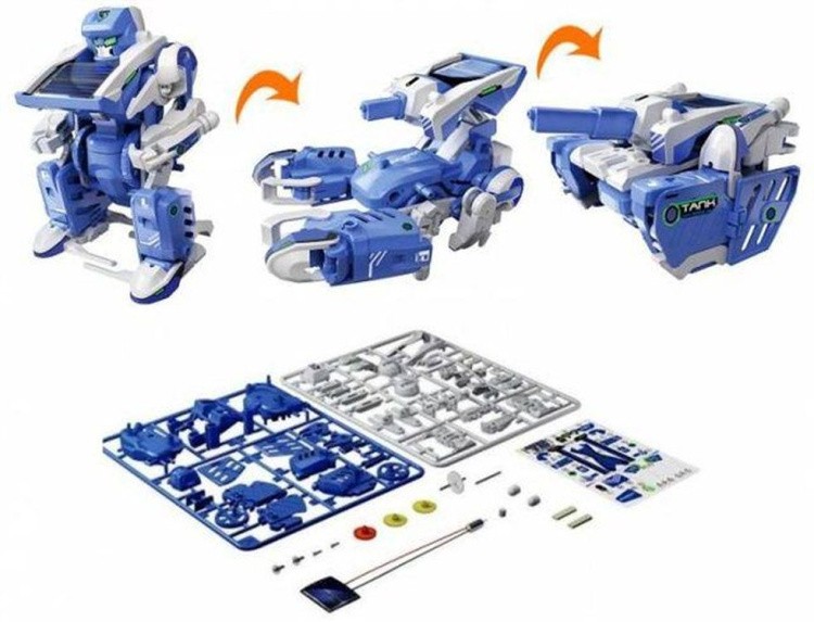 Игрушка-конструктор на солнечных батареях «Робот Трансформер» — картинка 4