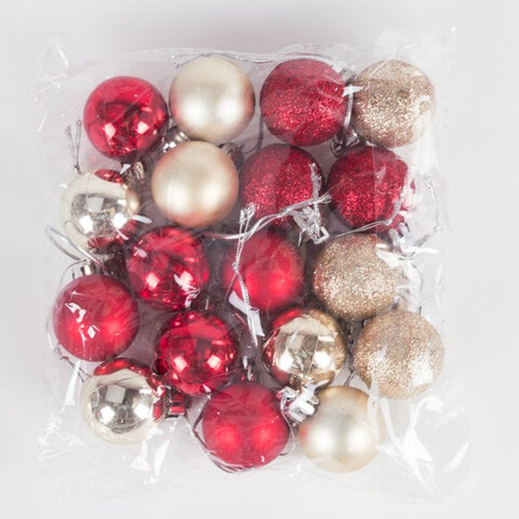 Ель искусственная декоративная, 50 см, зеленая, с гирляндой и игрушками — картинка 6