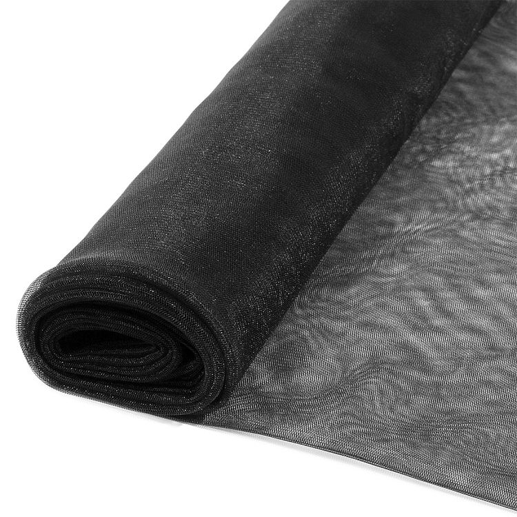 Фатин Kristal средней жесткости, блестящий, 5 м, ширина 300 см, цвет: черный — картинка 4