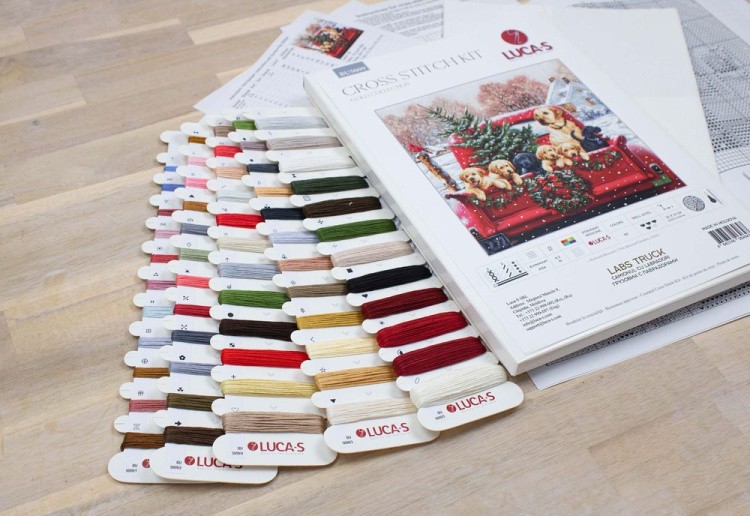 Набор для вышивания «Грузовик с Лабрадорами» — картинка 3