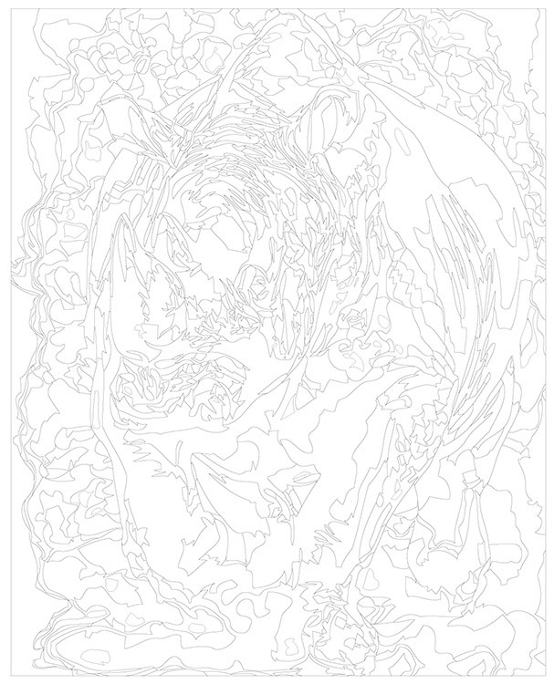 Картина по номерам «Носорог» — картинка 3