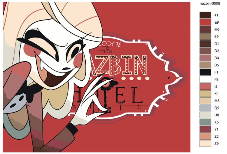 Картина по номерам Отель Хазбин (Харбин): Чарли постер 40x50 — картинка 2