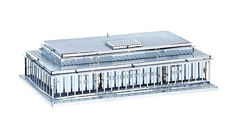 Объемная металлическая 3D модель Kennedy Center, 7,7х4,9х2,2 см, ONLY1YOU