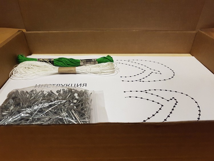 Набор для творчества STRING ART «Шлепанцы бирюзовые» — картинка 4