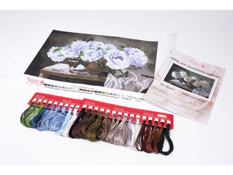 Набор для вышивания «Небесные пионы» — картинка 3