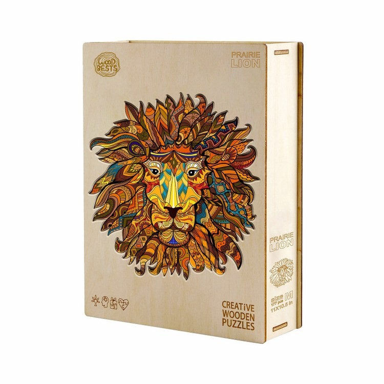Деревянные пазлы «Царь Зверей M», Woodbests — картинка 5