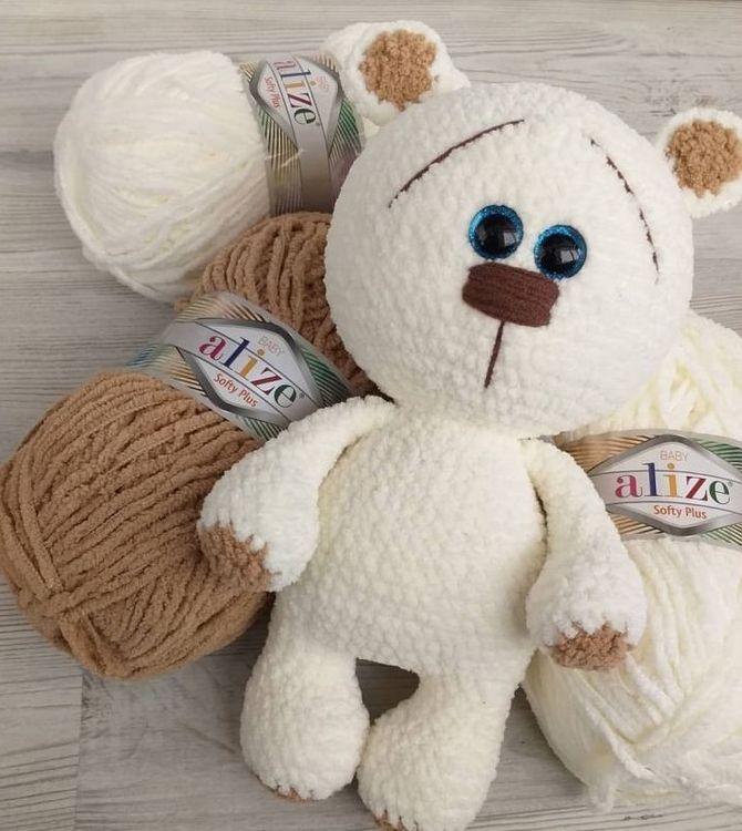 Пряжа ALIZE Softy Plus (340), детский розовый, 5 шт. по 100 г — картинка 4