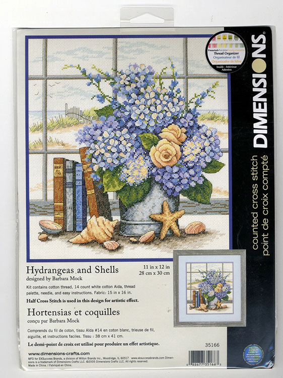 Набор для вышивания «Гортензия и ракушки» — картинка 5