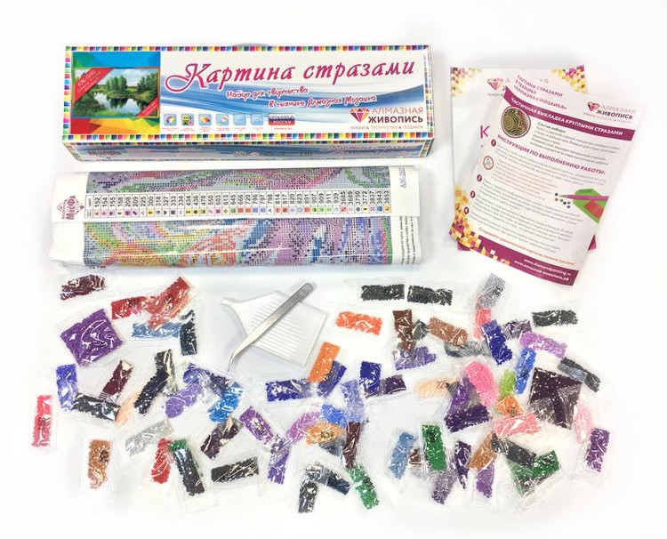 Алмазная вышивка «Тихая река» — картинка 3