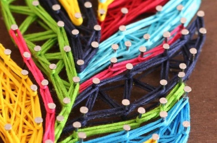 Набор для творчества STRING ART «Разноцветное пёрышко» — картинка 5