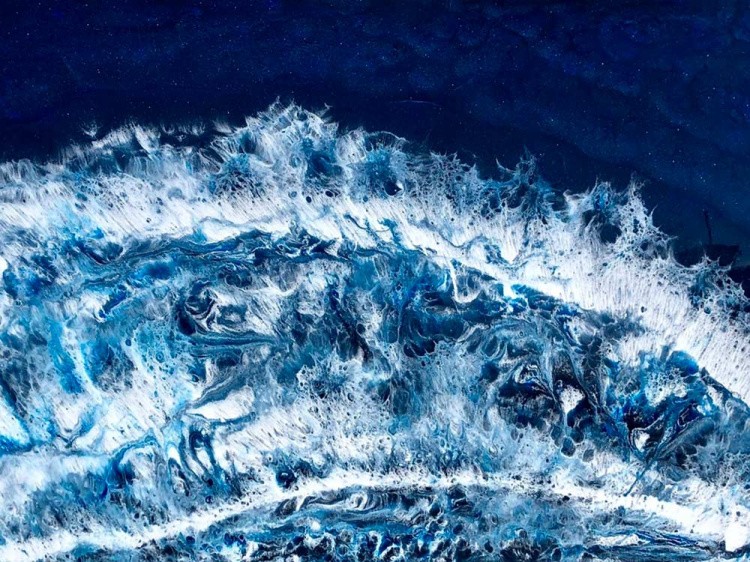 Набор для создания картины эпоксидной смолой Море 30х50 см, Art Blong — картинка 6