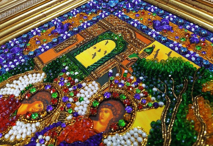 Набор вышивки хрустальными камнями «Святая Троица» — картинка 6