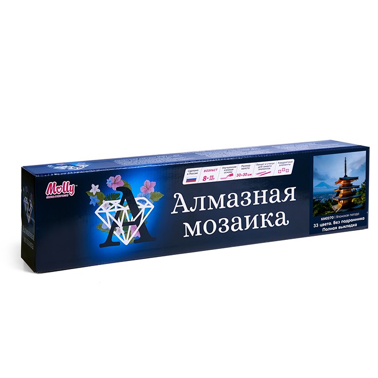 Алмазная вышивка «Японская пагода» — картинка 2