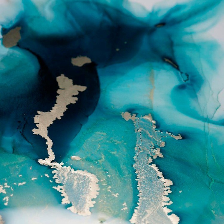 Алкогольные чернила серебро 15 мл, Kamenskaya Ink — картинка 3