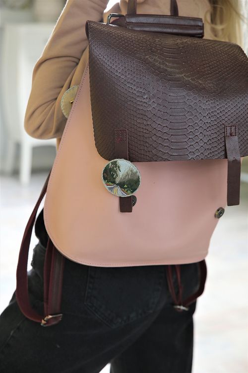 Набор для вышивания «Брошь. Дорога в лесу» — картинка 4